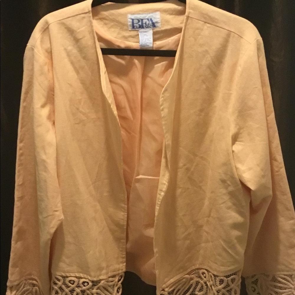 Peach linen jacket